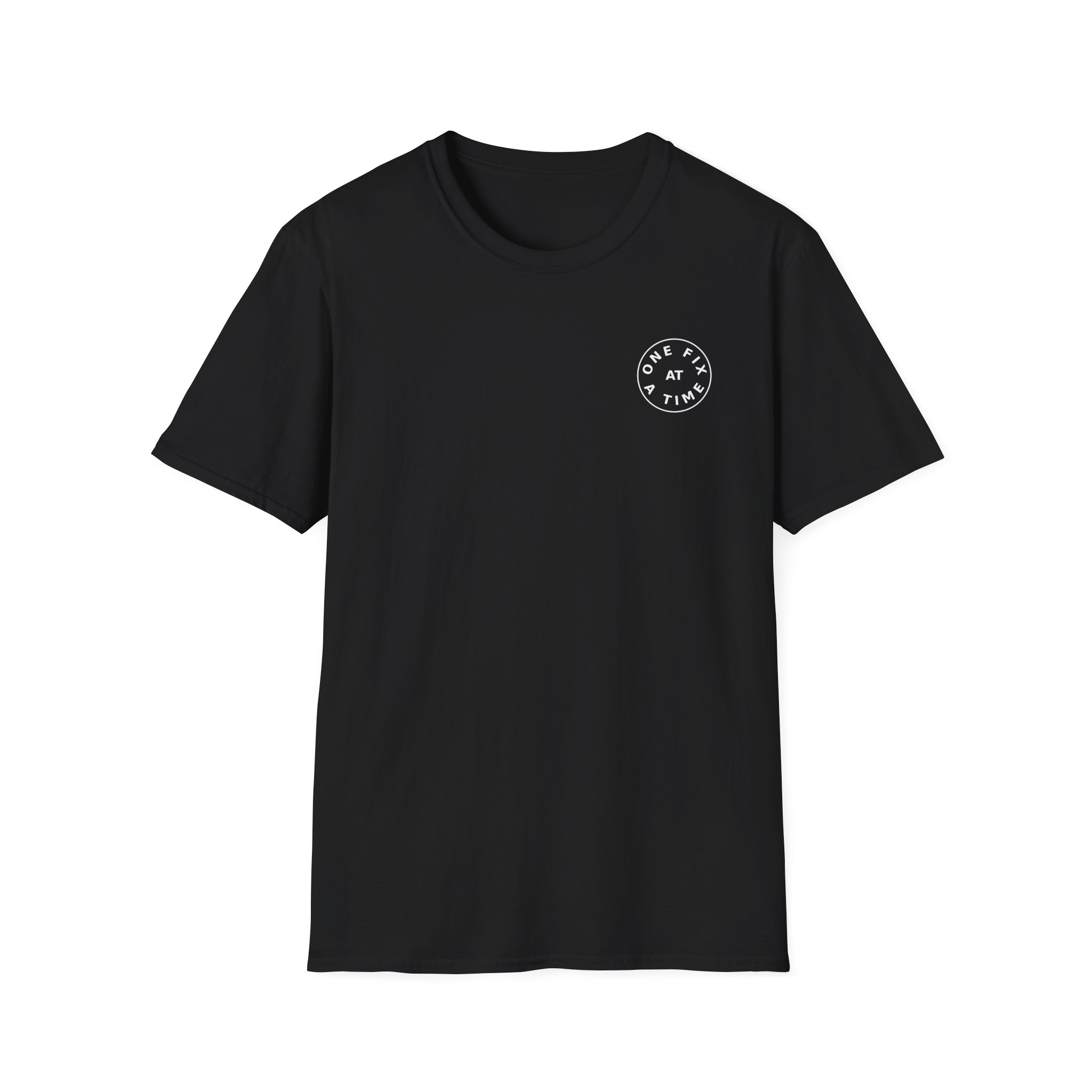 one fix at a time shirt white logo