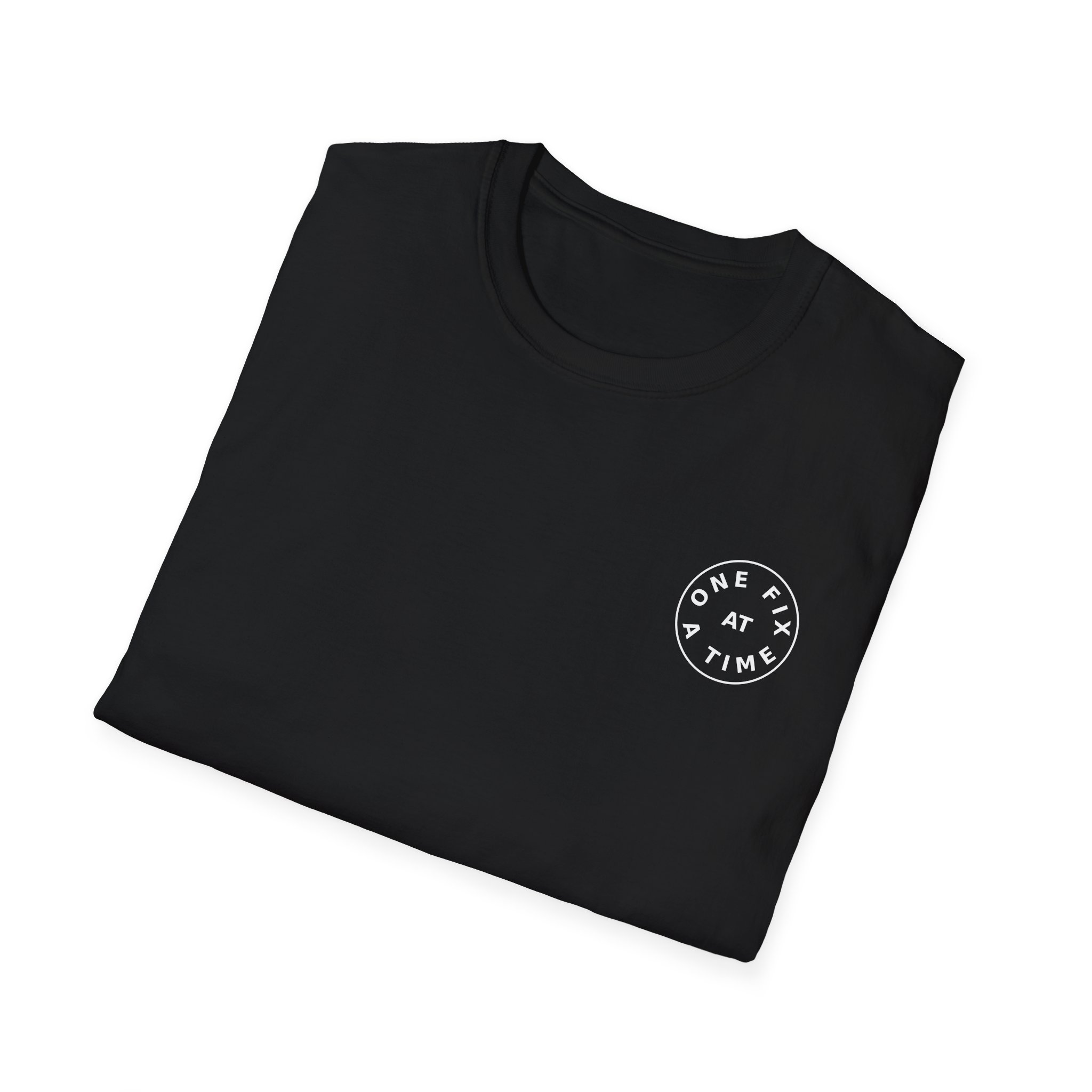 one fix at a time shirt white logo