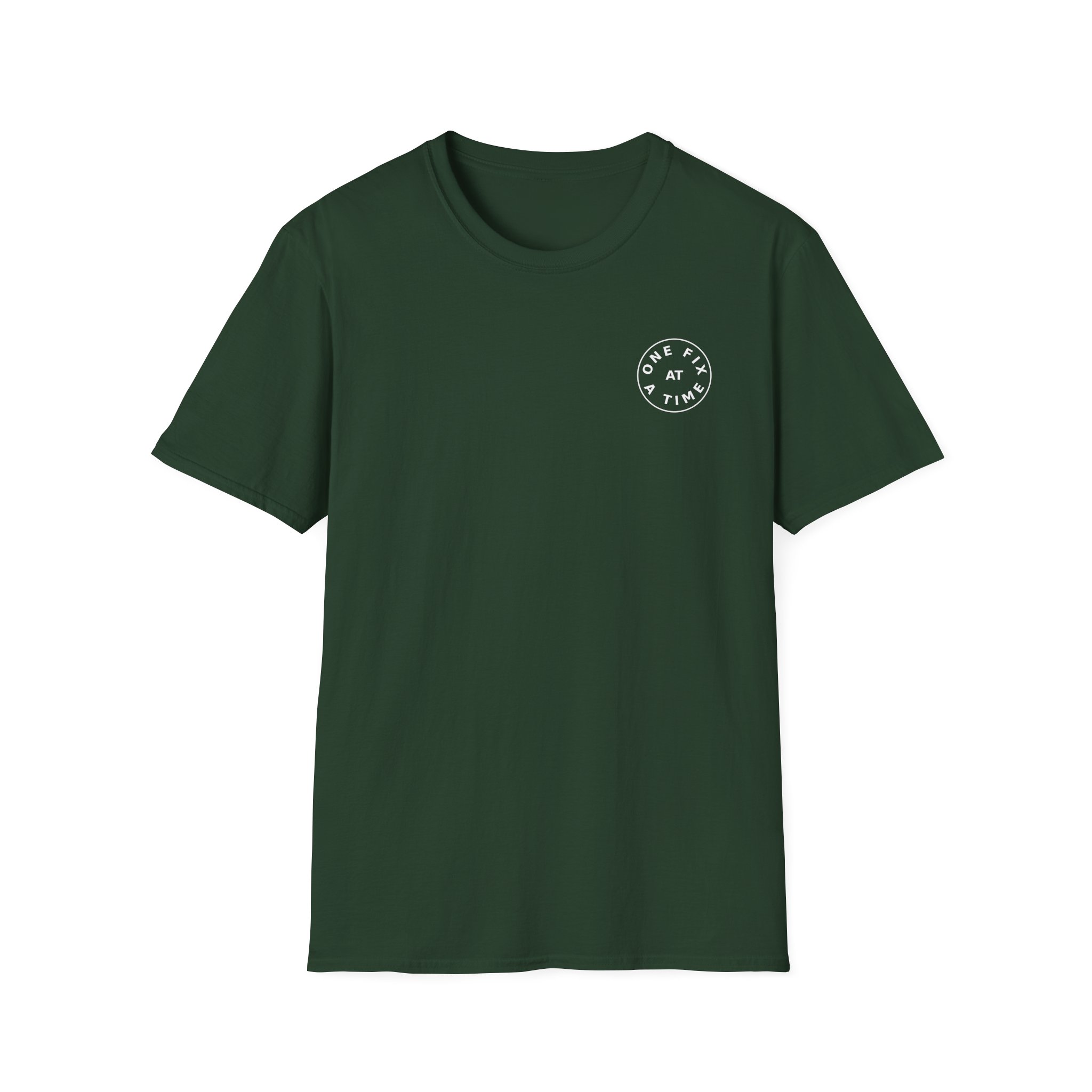 one fix at a time shirt white logo