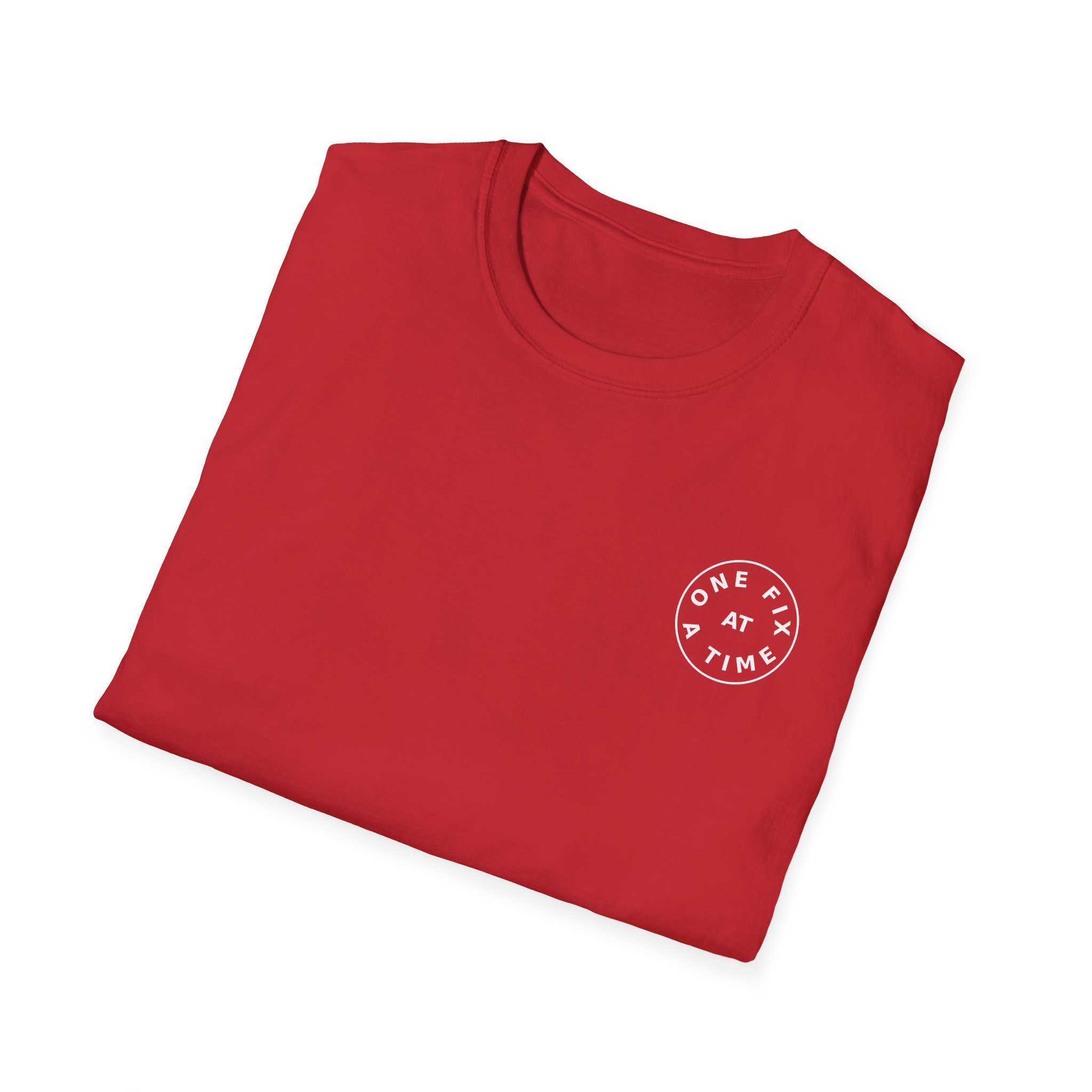 one fix at a time shirt white logo