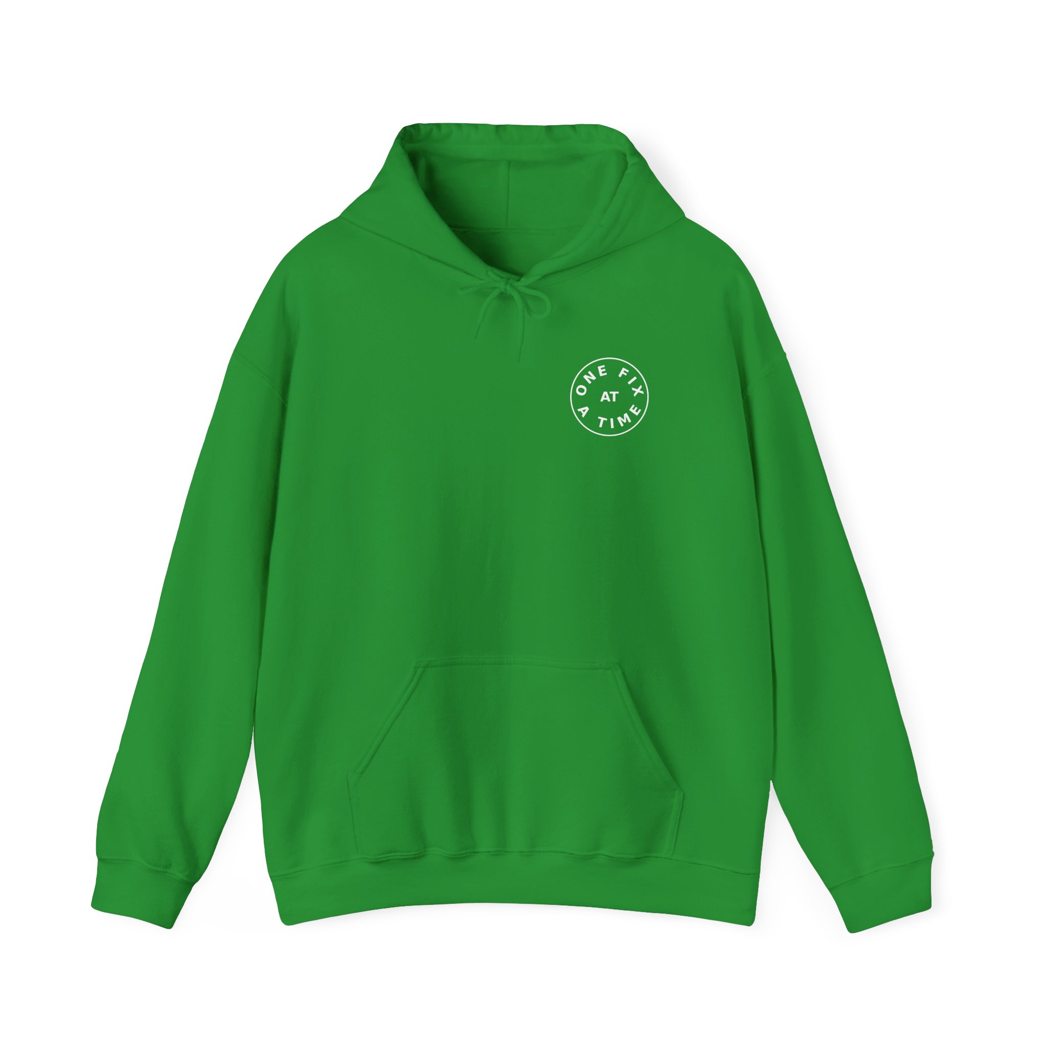 one fix at a time hoodie white logo
