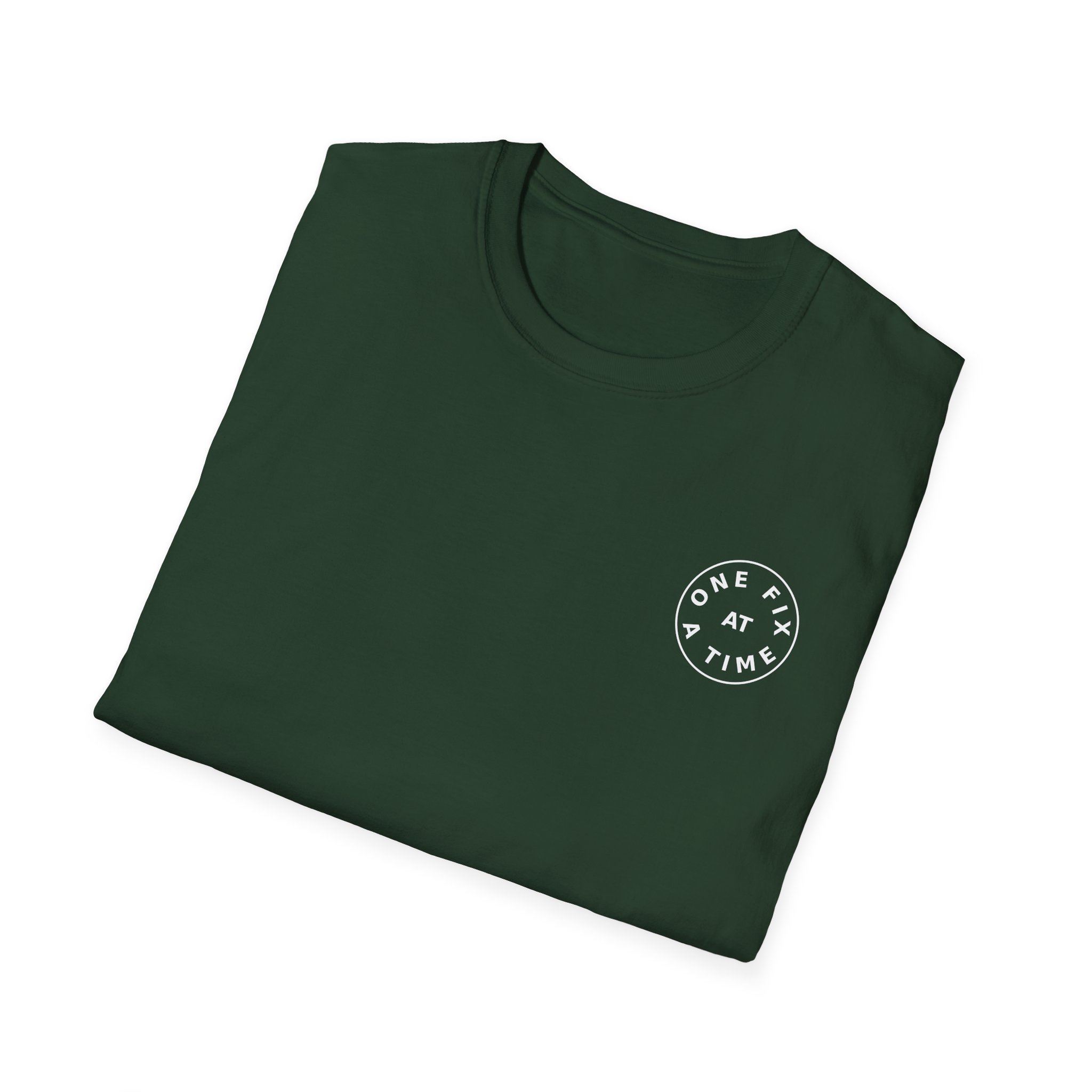 one fix at a time shirt white logo