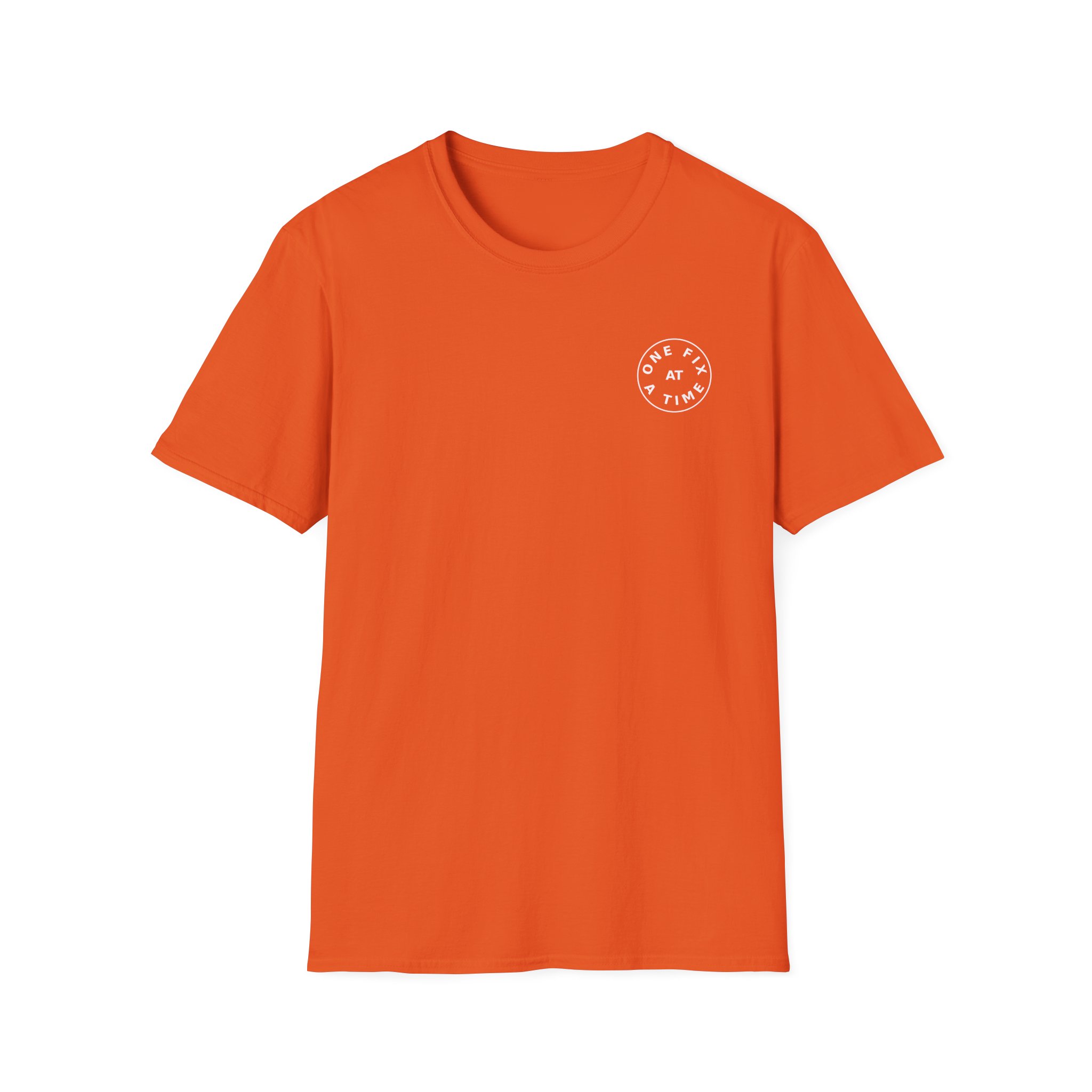 one fix at a time shirt white logo