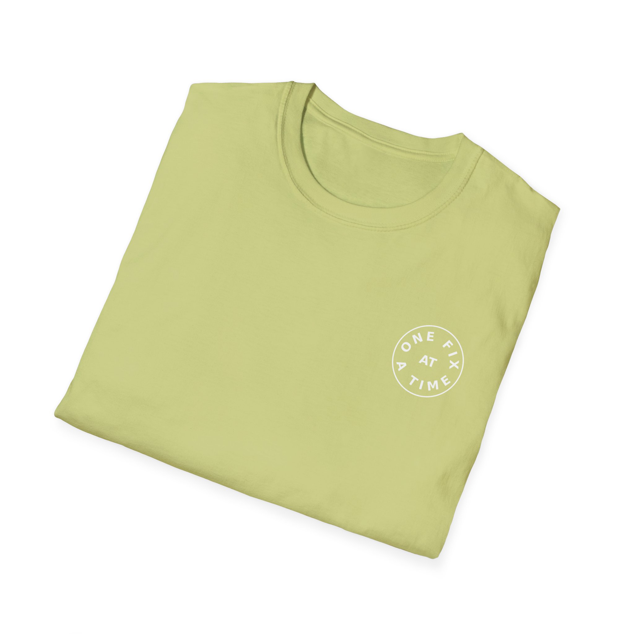 one fix at a time shirt white logo