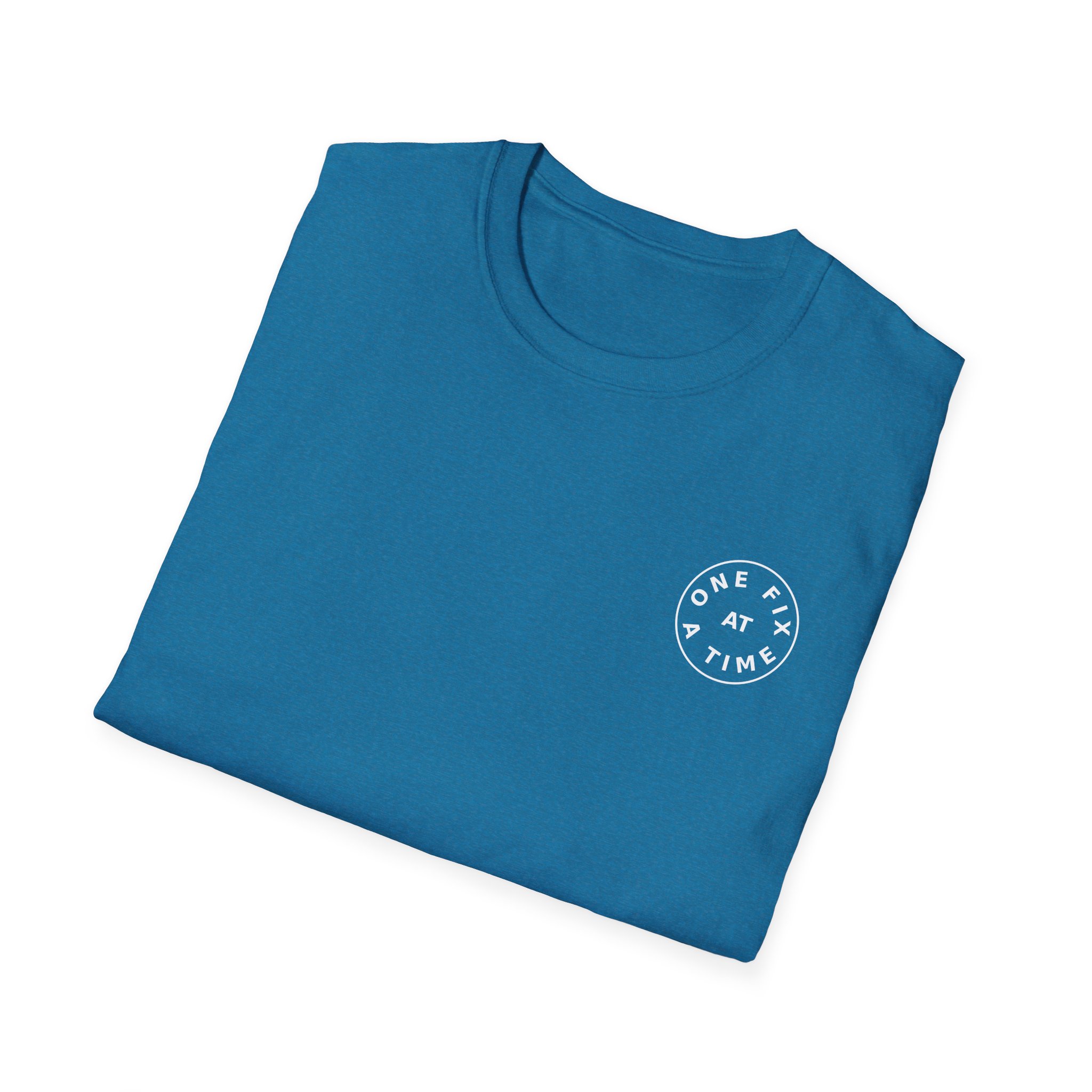 one fix at a time shirt white logo