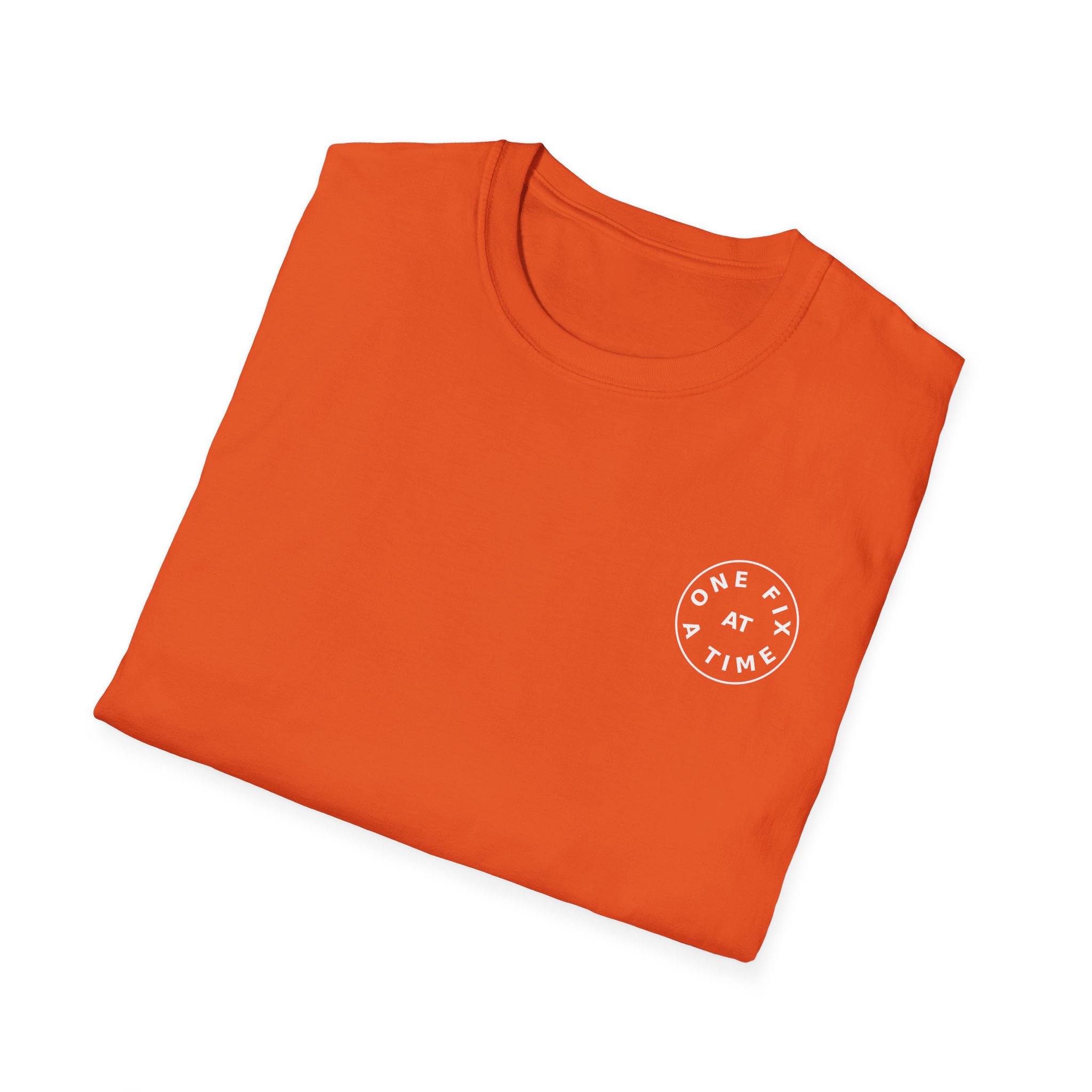 one fix at a time shirt white logo