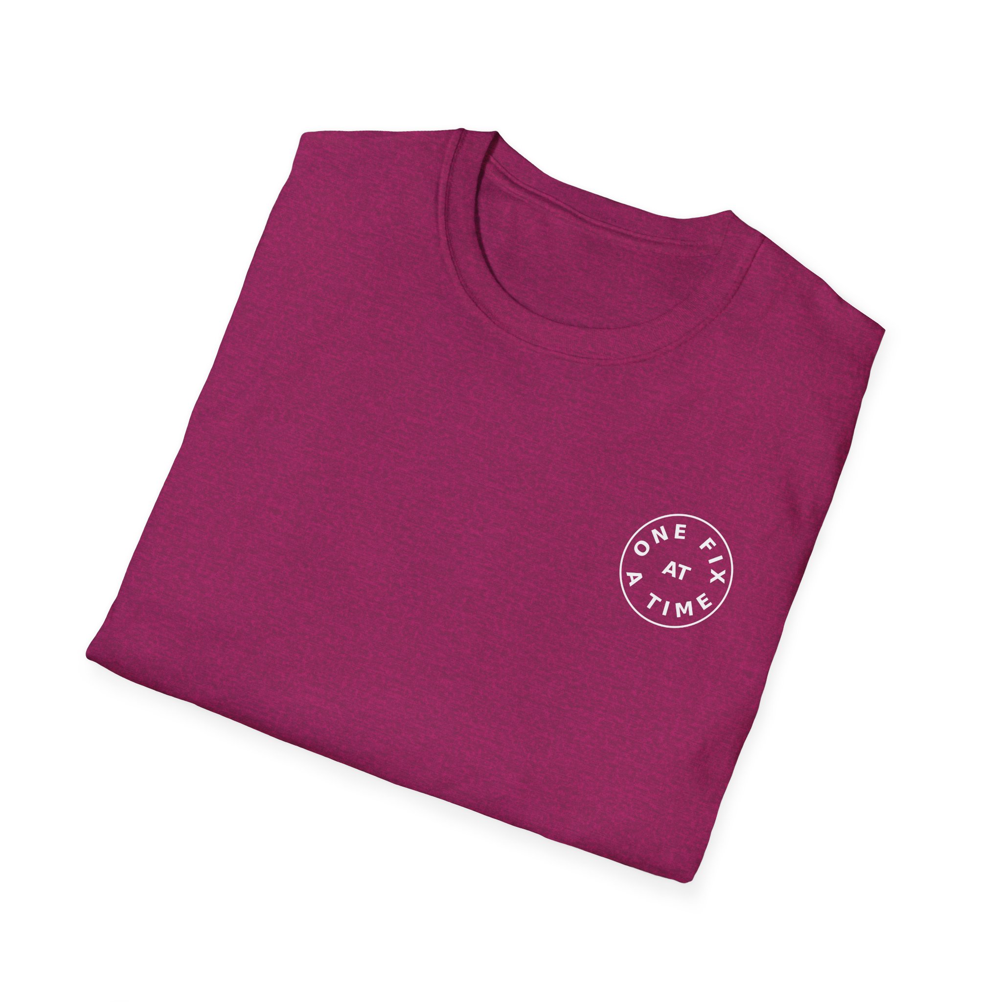 one fix at a time shirt white logo