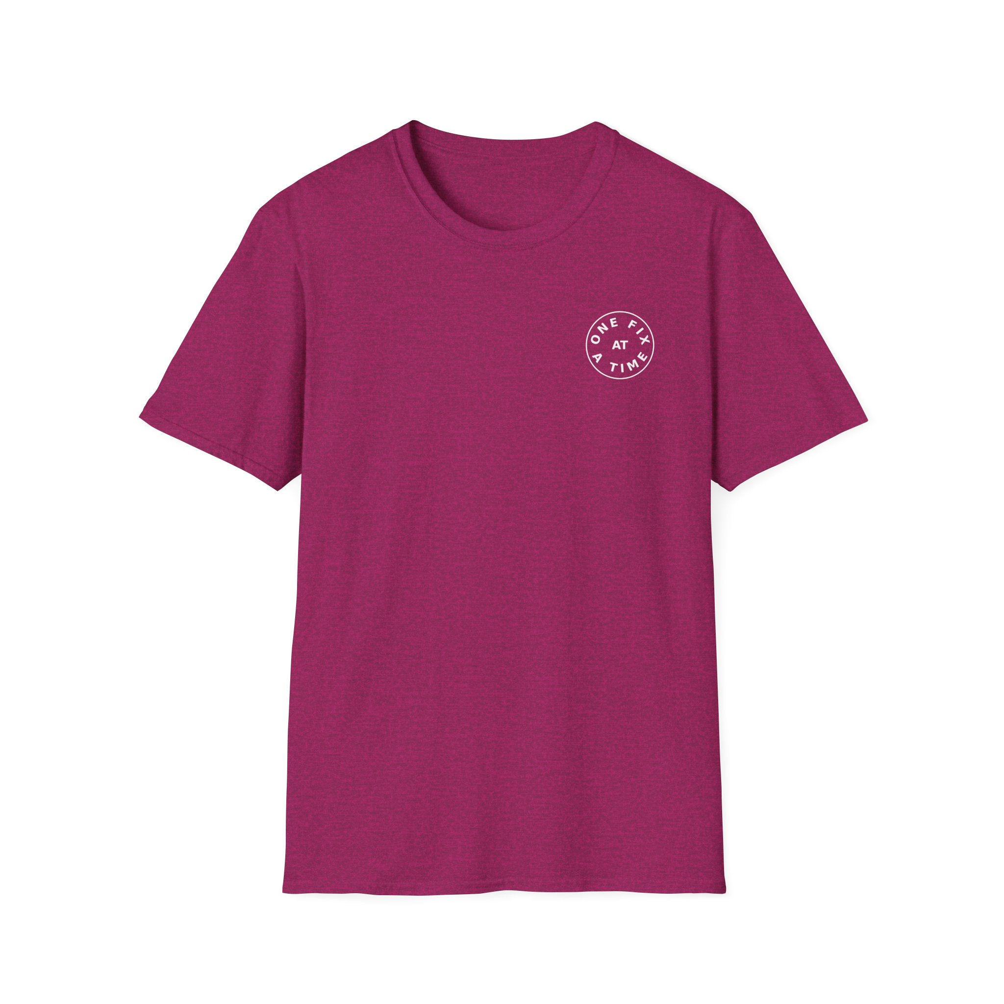 one fix at a time shirt white logo
